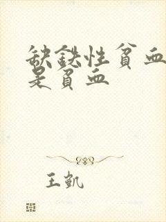 缺铁性贫血是不是贫血