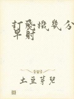 打飞机几分钟算早射