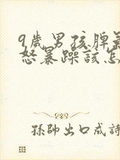 9岁男孩脾气易怒暴躁该怎么处理