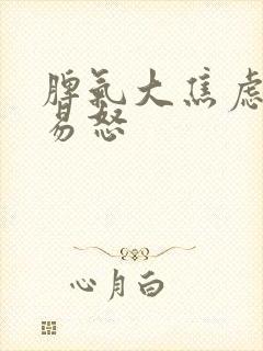 脾气大焦虑烦躁易怒