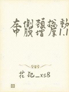 左侧颈总动脉内中膜增厚1.1mm