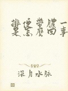 排便带脓一样的是怎么回事