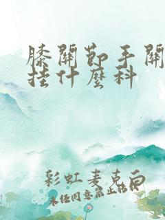 膝关节手关节疼挂什么科