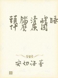 头脑清醒睡不着什么原因