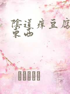 阴道痒豆腐渣的东西