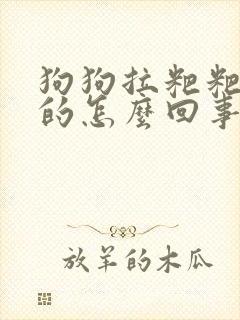 狗狗拉粑粑黑色的怎么回事