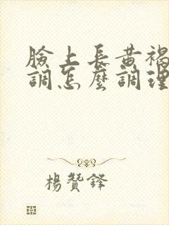 脸上长黄褐斑内调怎么调理