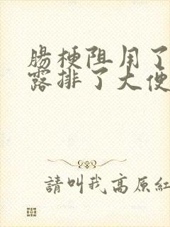 肠梗阻用了开塞露排了大便怎么回事