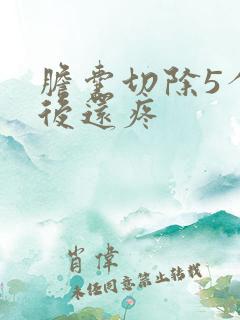 胆囊切除5个月后还疼