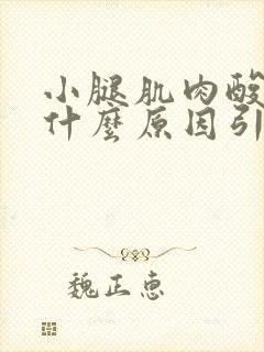 小腿肌肉酸胀痛什么原因引起的怎么办