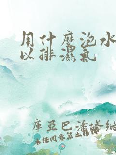 用什么泡水喝可以排湿气