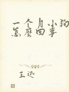 一个月小狗拉稀怎么回事