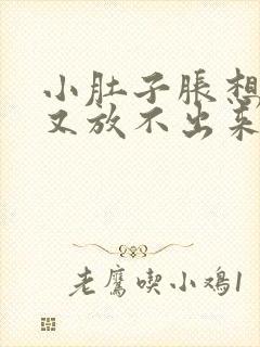 小肚子胀想放屁又放不出来怎么回事