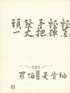 头发手轻轻一拉一大把掉怎么回事