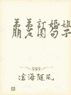 弟弟订婚姐姐发朋友圈句子