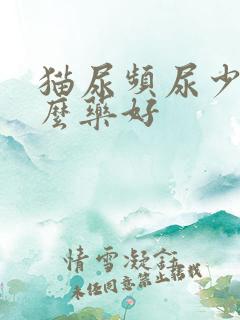 猫尿频尿少吃什么药好