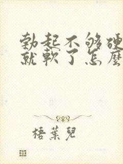 勃起不够硬一会就软了怎么治疗