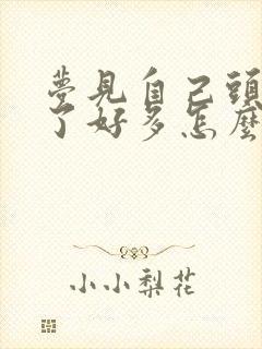 梦见自己头发白了好多怎么回事