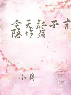 今天肚子有点隐隐作痛