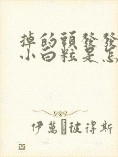 掉的头发发根有小白粒是怎么回事