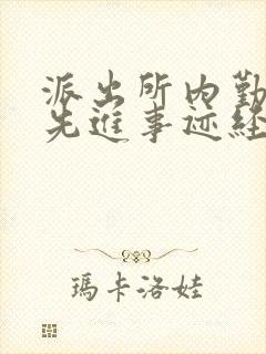 派出所内勤个人先进事迹经验材料
