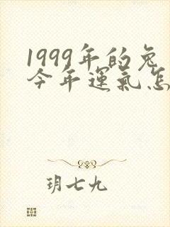 1999年的兔今年运气怎么样