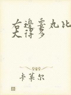 右边睾丸比左边大得多