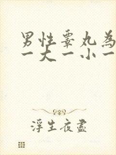 男性睾丸为什么一大一小一高一低