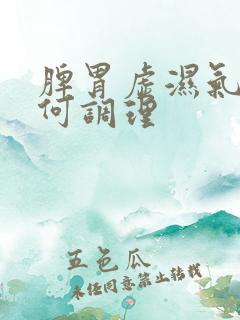 脾胃虚湿气重如何调理