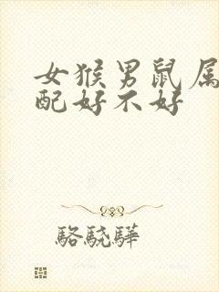 女猴男鼠属相婚配好不好