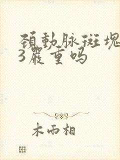 颈动脉斑块1.3严重吗