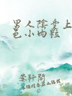 男人阴囊上有白色小肉粒