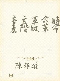 辛亥革命时期资产阶级革命派的阶级基础是