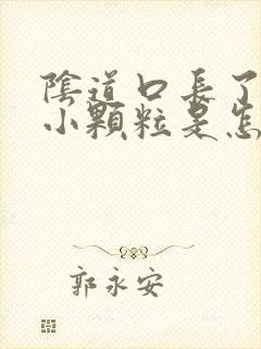 阴道口长了一些小颗粒是怎么回事