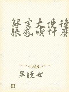 解完大便后有坠胀感吃什么药