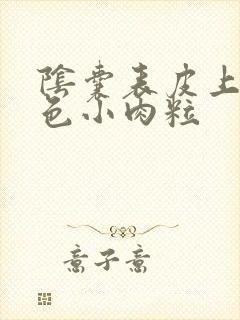 阴囊表皮上有白色小肉粒