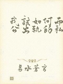 我该如何面对老公出轨的私生子