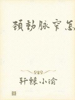 颈动脉窄怎么治