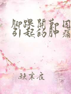 脚踝关节因痛风引起的肿痛