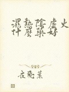 湿热阴虚火旺吃什么药好