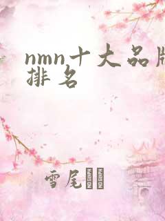 nmn十大品牌排名