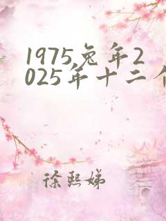 1975兔年2025年十二个月的运势及运程