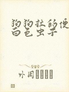 狗狗拉的便便有白色虫子