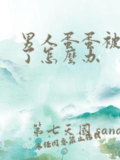 男人蛋蛋被撞肿了怎么办