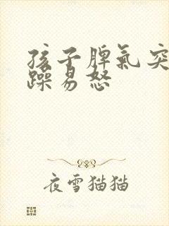 孩子脾气突然暴躁易怒