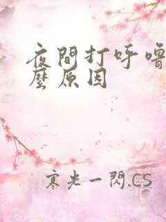 夜间打呼噜是什么原因