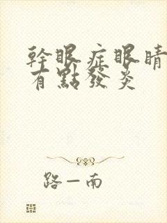 干眼症眼睛里面有点发炎