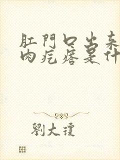 肛门口出来了个肉疙瘩是什么病