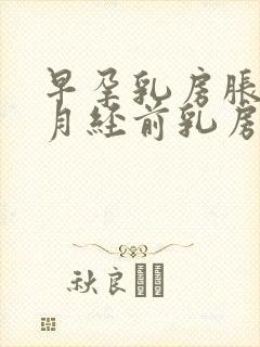 早孕乳房胀痛和月经前乳房胀痛的区别