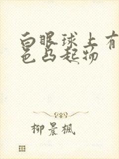 白眼球上有黄白色凸起物